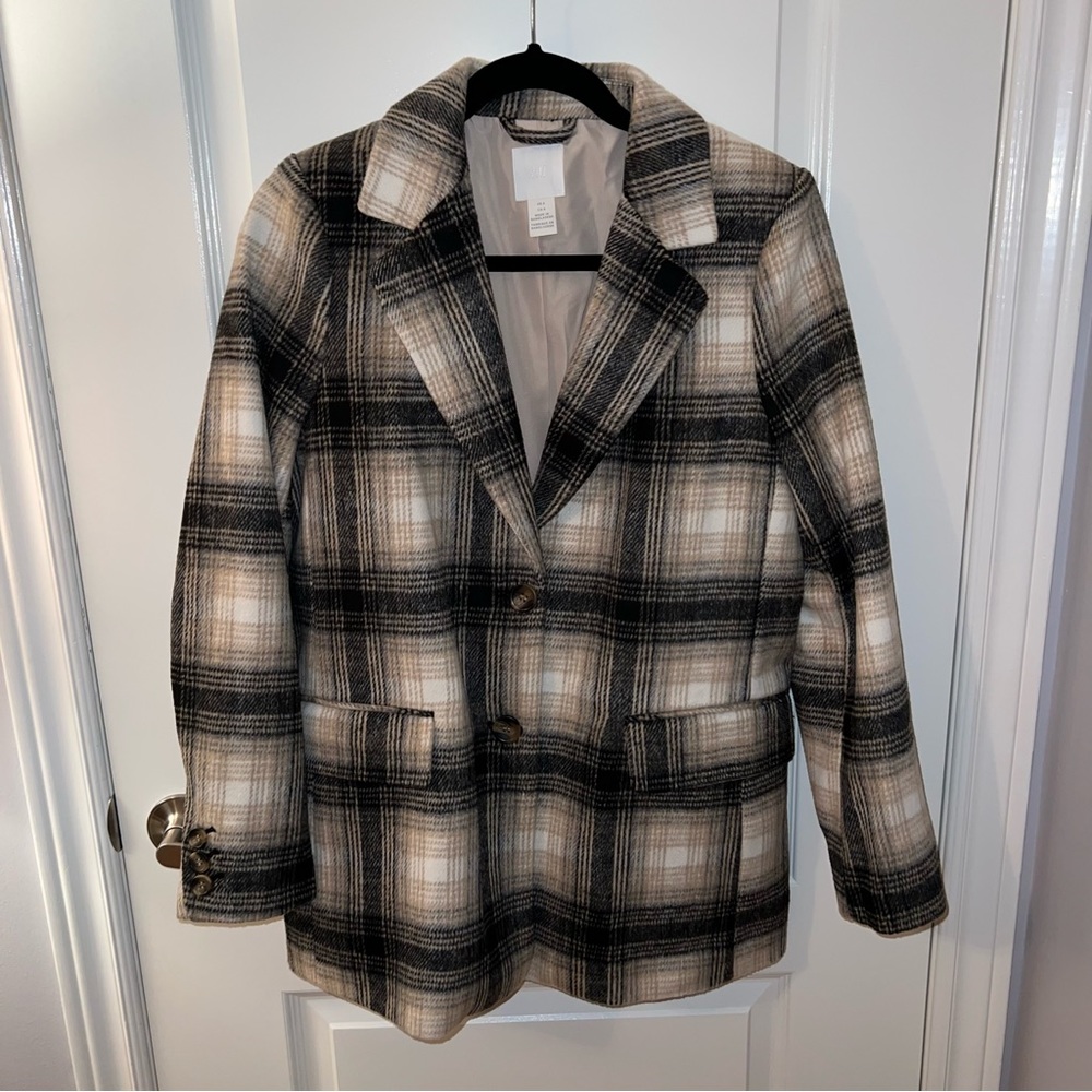 H&M plaid blazer/jacket
